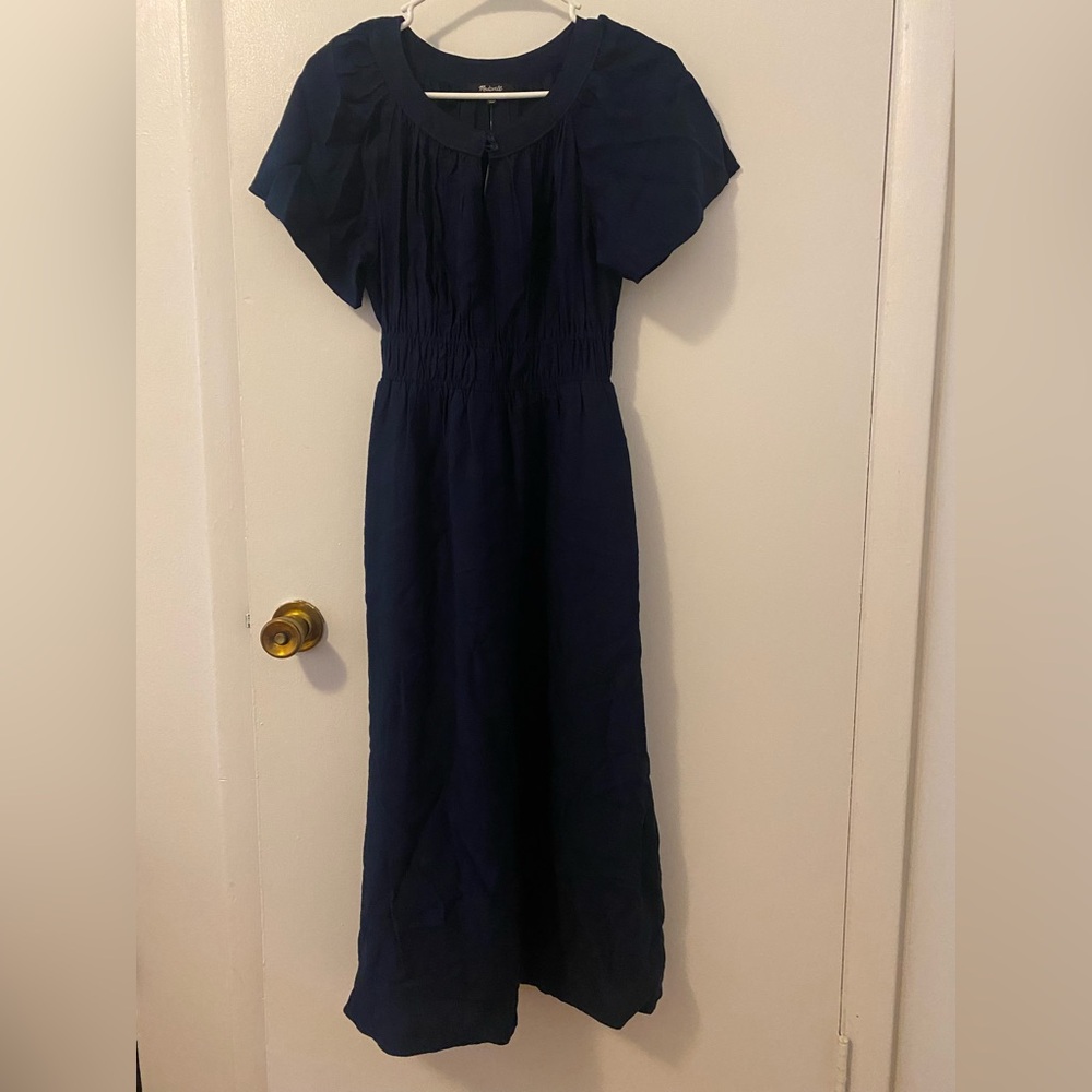 Madewell Navy Blue Midi Dress
